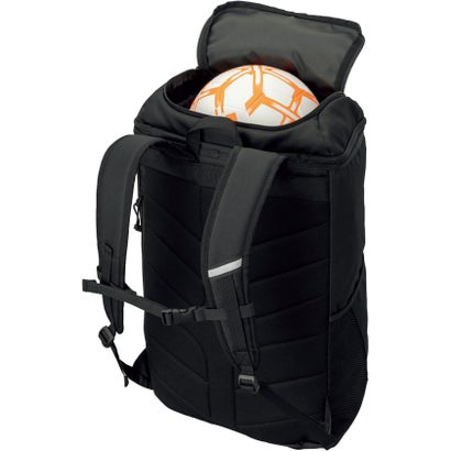 アディダス adidas サッカー ボール用デイパック 40L ブラック 黒 リュック リュックサック 通学 部活 サッカー バレーボール 中学 （ブラック）｜詳細画像
