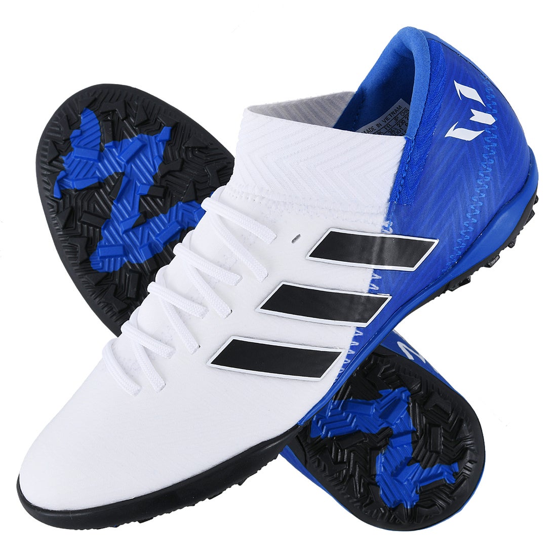 adidas アディダス ネメシス メッシ タンゴ 18.3 TF ジュニア(ホワイト×ブルー) DB2396 ランニングホワイト×コア ...