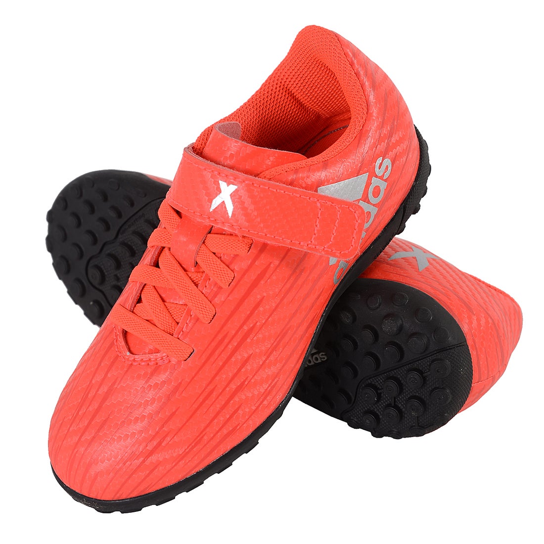 adidas アディダス エックス 16.4 TF ジュニア ベルクロ(レッド 