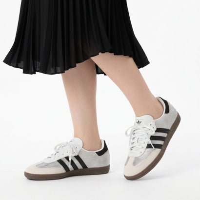 adidas - WMNS SAMBA OG Crystal White/Core White/Silver Metallic【IH9055】 （Crystal White/Core White/Silver Metallic）｜詳細画像