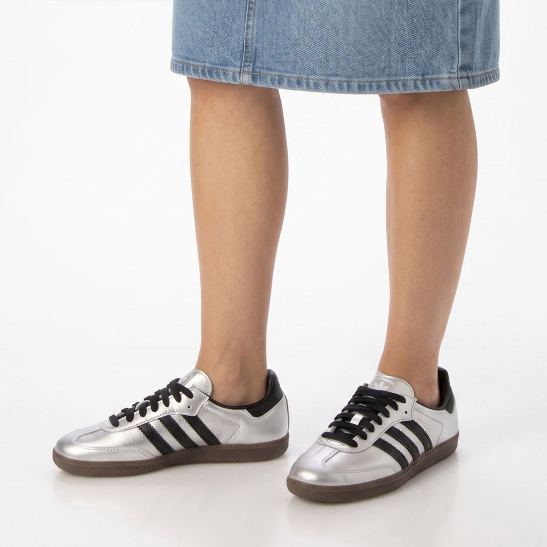 アディダス adidas adidas - SAMBA OG WMNS Silver Metallic/Core