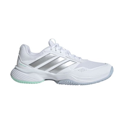 アディダス adidas アディダス adidas テニス ゲームコート 3 オールコート テニス / GameCourt 3 All Court Tennis レディース シューズ 軽 （フットウェアホワイト/シル）｜詳細画像