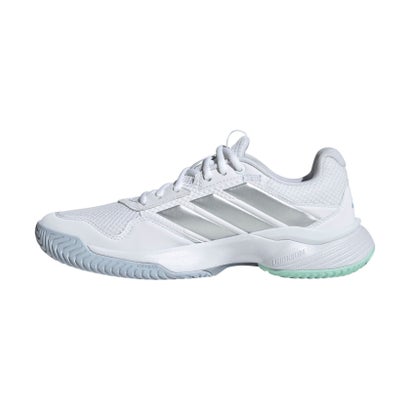 アディダス adidas アディダス adidas テニス ゲームコート 3 オールコート テニス / GameCourt 3 All Court Tennis レディース シューズ 軽 （フットウェアホワイト/シル）｜詳細画像