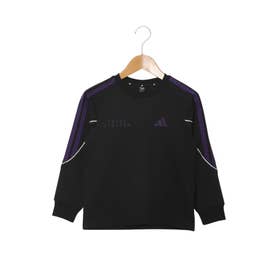 ジュニア 長袖Tシャツ キッズ バービアージュ パック ルーズフィット シングルジャージー 長袖 Tシャツ KU6539 （ブラック/バイオレット）