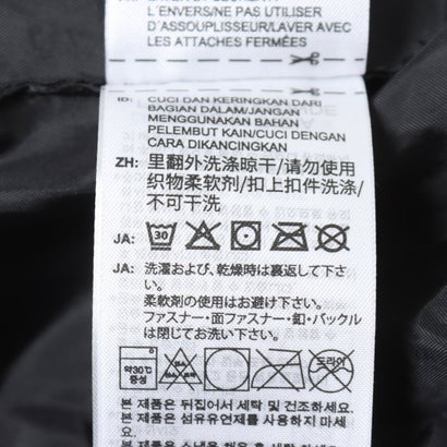 ジュニア 中綿ジャケット エッセンシャルズ スリーストライプス 中わた入りキッズジャケット JL7402 （ブラック/ホワイト）｜詳細画像