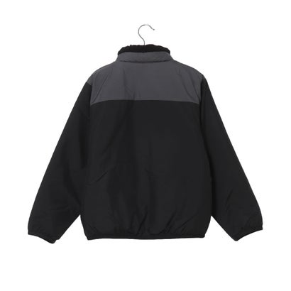 ジュニア フリースジャケット キッズ エッセンシャルズ ルーズフィット リバーシブル ボアジャケット KU6479 （ブラック）｜詳細画像