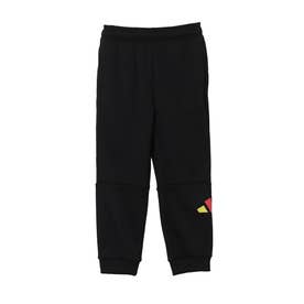 ジュニア スウェットロングパンツ K ビッグロゴフリースパンツ LG6954 （ブラック）