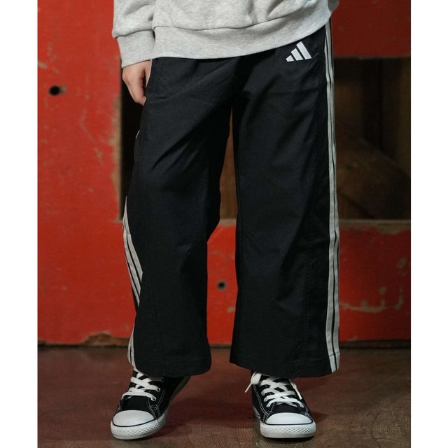 ロングパンツ キッズ 子供 通気性 GSTRDENIMウーブンパンツ V8774 （BK/WT）
