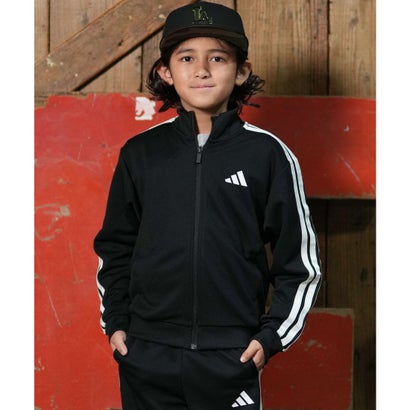 アディダス adidas ジャージ トラックジャケット キッズ 子供 スポーティー KMH3Sトラックトップ （BLACK）｜詳細画像