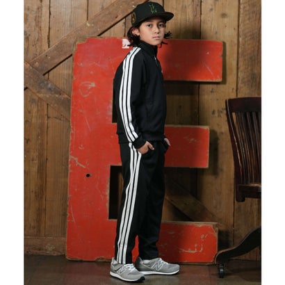 アディダス adidas ジャージ トラックジャケット キッズ 子供 スポーティー KMH3Sトラックトップ （BLACK）｜詳細画像