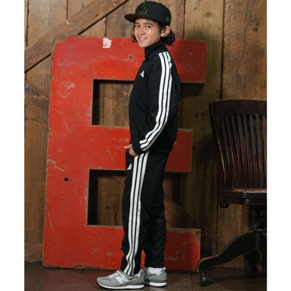 アディダス adidas ジャージ トラックジャケット キッズ 子供 スポーティー KMH3Sトラックトップ （BLACK）｜詳細画像