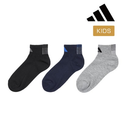アディダス adidas 【アディダス】3足組 靴下 足首グラデーションライン ロゴ ショート丈 (123-26Y7) （アソート002）｜詳細画像