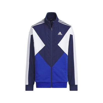 アディダス adidas アディダス/キッズ/U MH CB ウォームアップジャケット （ダークブルー/チームロイヤルブルー/ホワイト）｜詳細画像