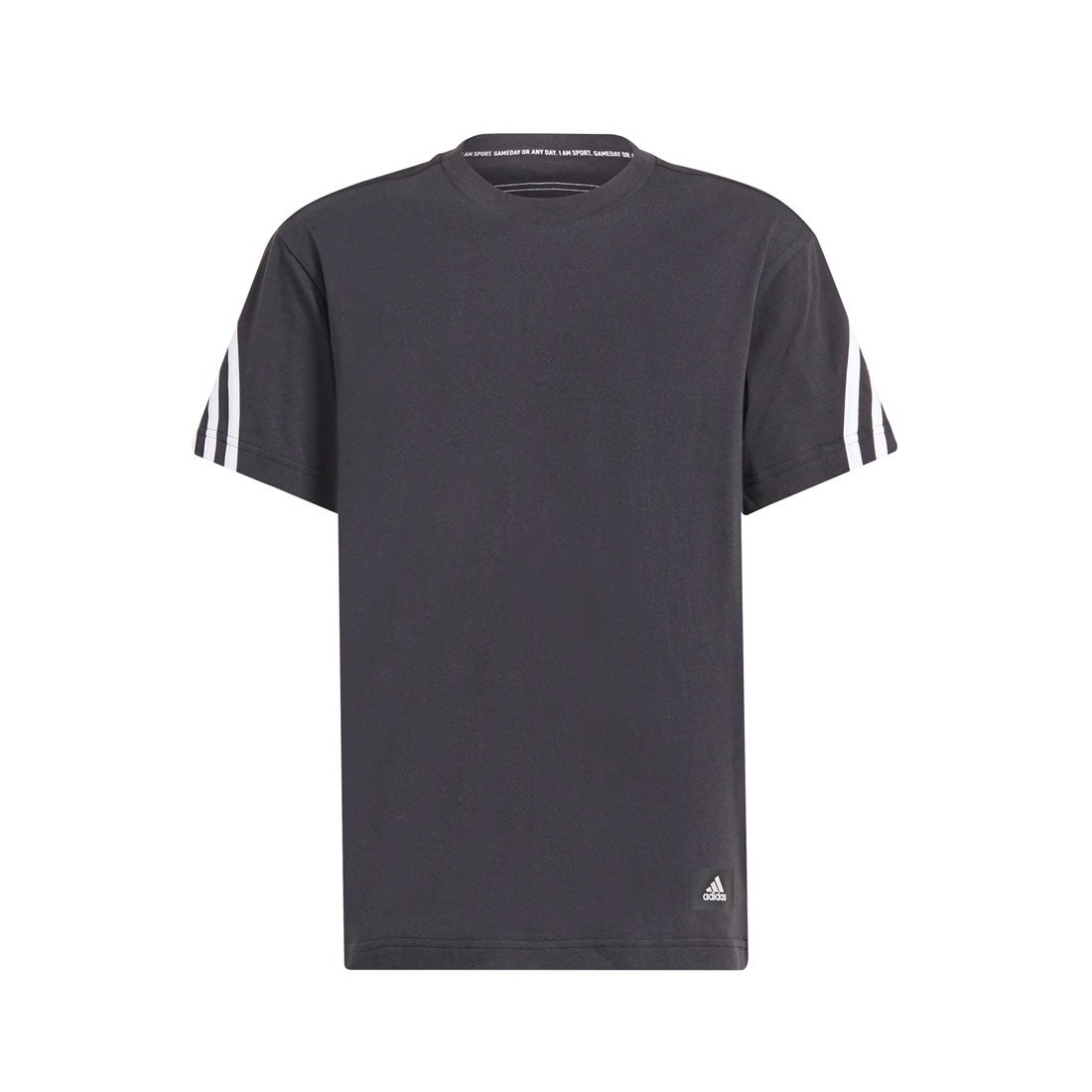アディダス 話題の行列 adidas フューチャーアイコン 3ストライプス 半袖Tシャツ Icons ブラック Future 2021最新のスタイル 3-Stripes Tee