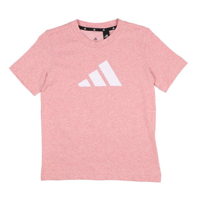 ジュニア 半袖Tシャツ フューチャーアイコンズ 3ストライプロゴ 半袖Tシャツ HG8859 （ピンク）