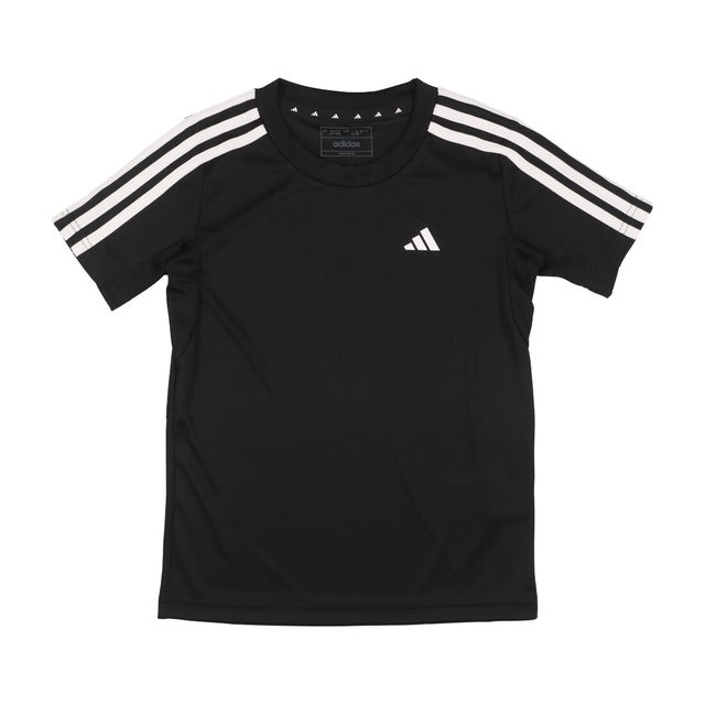 ジュニア 半袖機能Tシャツ U TR-ES 3S Tシャツ IC5674 （ブラック/ホワイト）