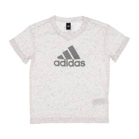 ジュニア 半袖Tシャツ YG FI BOS Tシャツ IC0107 （ホワイトメランジ/グレーフォー）