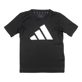 ジュニア 半袖機能Tシャツ トレイン エッセンシャルズ AEROREADY ロゴ レギュラーフィット 半袖Tシャツ IC5659 （ブラック/ホワイト）
