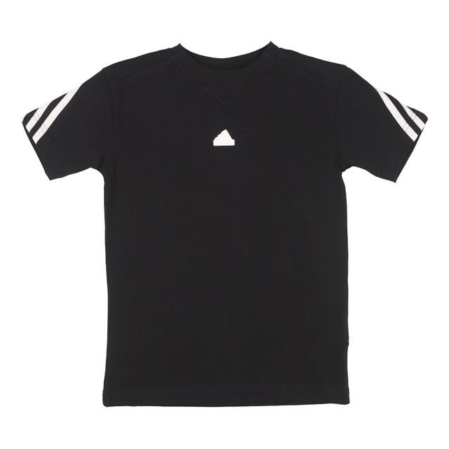 
                    ジュニア 半袖Tシャツ フューチャーアイコン スリーストライプス 半袖Tシャツ HR6308 （ブラック/ホワイト）
