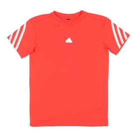 ジュニア 半袖Tシャツ フューチャーアイコン スリーストライプス 半袖Tシャツ IS3436 （ブライトレッド/ホワイト）