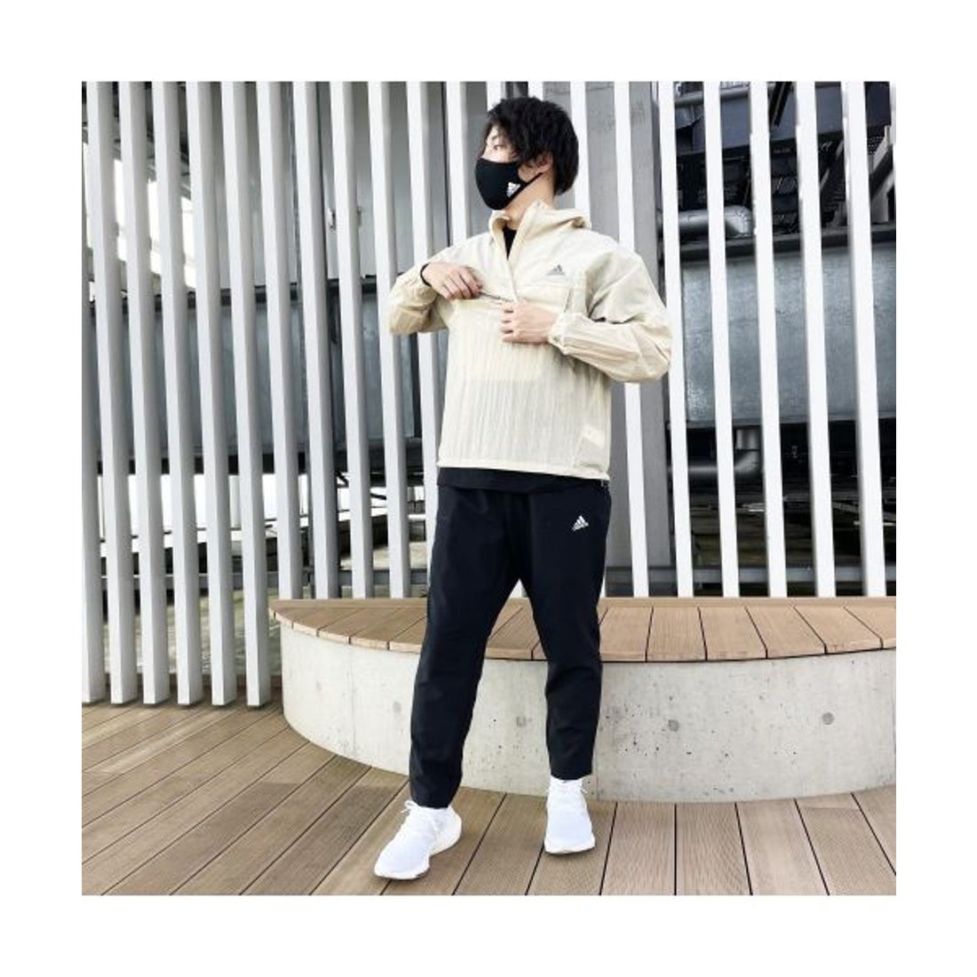 アディダス adidas PRSVE ユーティリティ ウーブン アノラック 