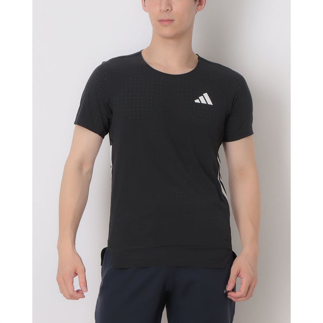 メンズ 陸上/ランニング 半袖Tシャツ アディゼロ ランニング半袖Tシャツ JF3473 （ブラック）