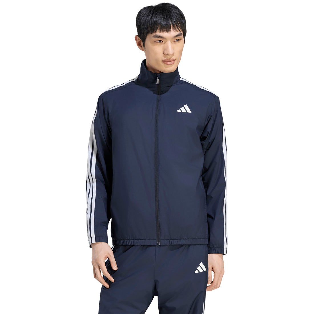  ジャージ ジャケット ネイビー adidas アディダス マストハブ スリーストライプス 起毛トリコット裏地