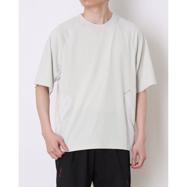 メンズ フィットネス 半袖Tシャツ ランニング Tシャツ 半袖 KU8465 （オービットグレー）