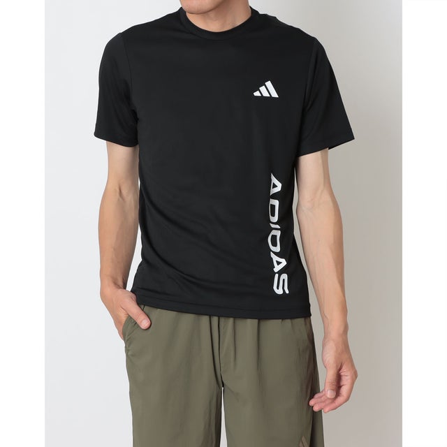 メンズ 半袖機能Tシャツ トレーニング向け半袖Tシャツ LE9470 （ブラック）