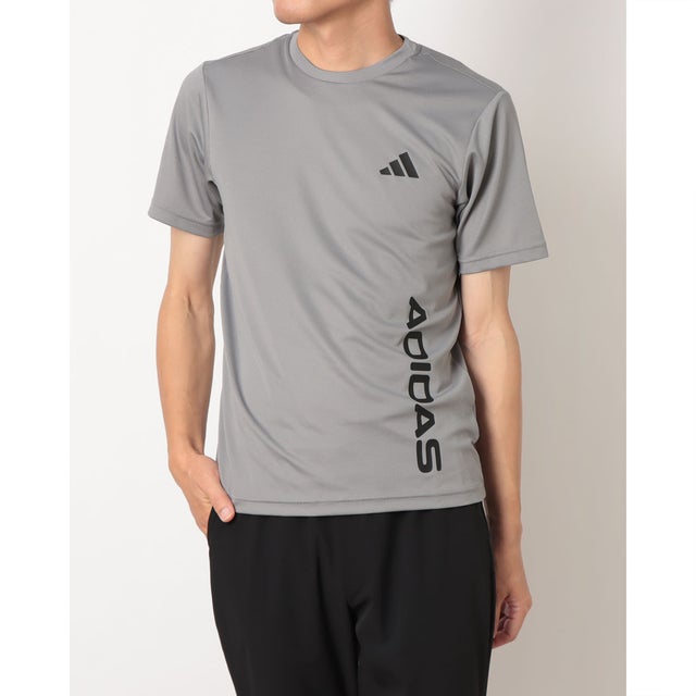 メンズ 半袖機能Tシャツ トレーニング向け半袖Tシャツ LE9473 （グレースリー）
