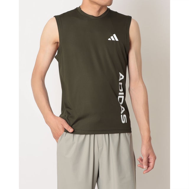 メンズ ノースリーブ機能シャツ トレーニング用ノースリーブTシャツ LE9476 （ナイトカーゴ）