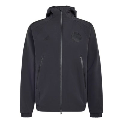 アディダス T.S.U.F.C. フーデットフルジップジャケット&ジッパートラックパンツ(ブラック×ブラック)｜詳細画像