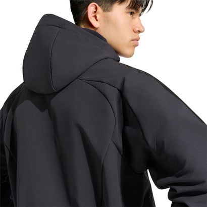 アディダス T.S.U.F.C. フーデットフルジップジャケット&ジッパートラックパンツ(ブラック×ブラック)｜詳細画像