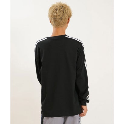 アディダス adidas 長袖 Tシャツ ロンT メンズ シンプル M （BK/WT）｜詳細画像