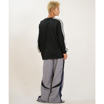 アディダス adidas 長袖 Tシャツ ロンT メンズ シンプル M （BK/WT）｜詳細画像