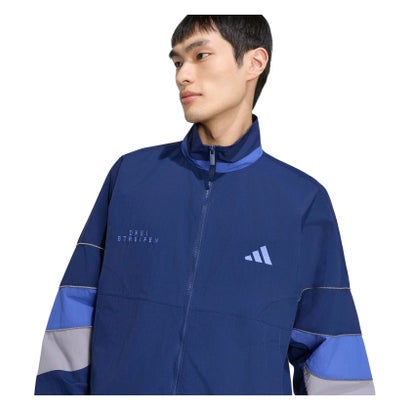 アディダス adidas アディダス adidas ブランド ラブ ルーズフィット メッシュライニング ウーブンジャケット  TJ610 （KV5889 ダークブルー/デュア）｜詳細画像