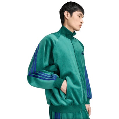 アディダス adidas アディダス adidas スタジアム ルーズフィット ベロア トラックトップ  DVY24 （KV5925 ブラック）｜詳細画像