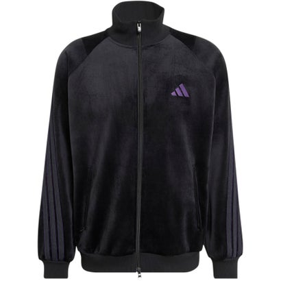 アディダス adidas アディダス adidas スタジアム ルーズフィット ベロア トラックトップ  DVY24 （KV5925 ブラック）｜詳細画像