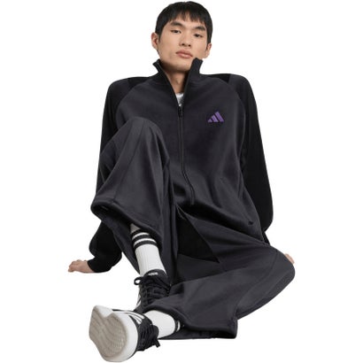 アディダス adidas アディダス adidas スタジアム ルーズフィット ベロア トラックトップ  DVY24 （KV5925 ブラック）｜詳細画像