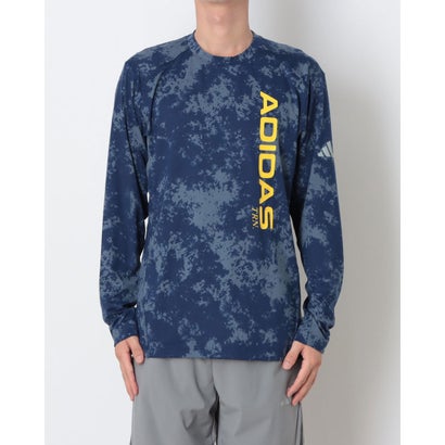 メンズ 長袖機能Tシャツ M TRN L/S Tシャツ LF3559 （ダークブルー）｜詳細画像
