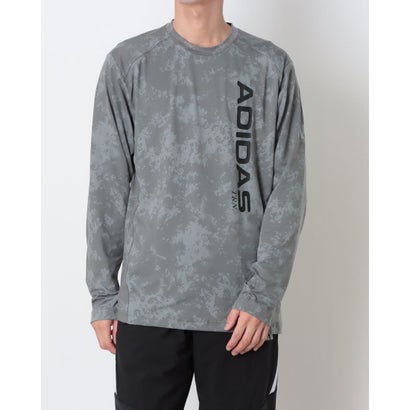 メンズ 長袖機能Tシャツ M TRN L/S Tシャツ LF3560 （グレーフォー）｜詳細画像