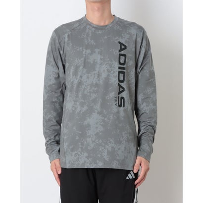 メンズ 長袖機能Tシャツ M TRN L/S Tシャツ LF3560 （グレーフォー）｜詳細画像