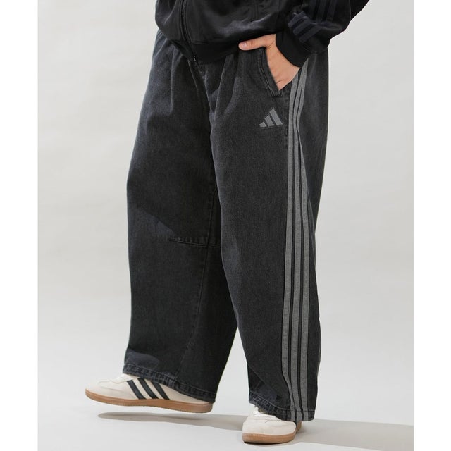 ロングパンツ メンズ デニム トラックパンツ Gパン スタジアム （BLACK）