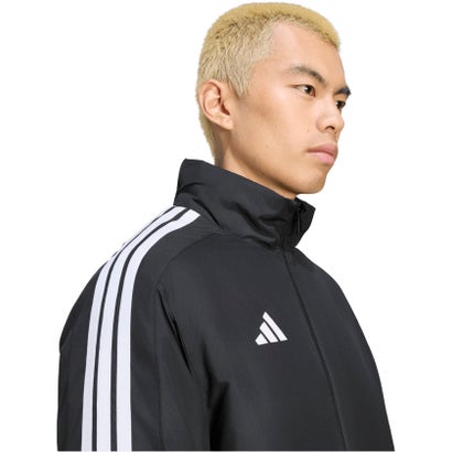 アディダス adidas マストハブ スリーストライプス ルーズフィット 中わた入り フルジップジャケット メンズ 男性 長袖 上着 羽織 （KW3361 ブラック）｜詳細画像