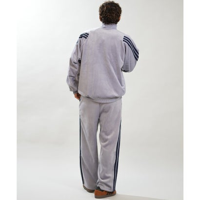 アディダス adidas ジャージ トラックパンツ メンズ ベロア M STADIUM （GRAY）｜詳細画像