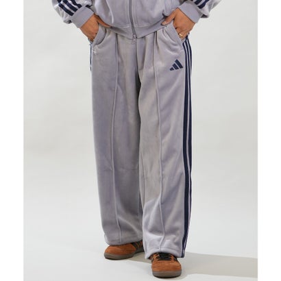 アディダス adidas ジャージ トラックパンツ メンズ ベロア M STADIUM （GRAY）｜詳細画像