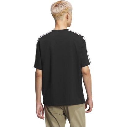 アディダス adidas アディダス adidas エッセンシャルズ プラス ルーズフィット スリーストライプス シングルジャージー半袖 T シャツ  U4243 （KF3736 ブラック）｜詳細画像
