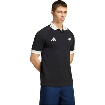 アディダス adidas ニュージーランドラグビー レジャーウェア ポロシャツ  ZR630 （KQ8185 ブラック/オフホワイ）｜詳細画像