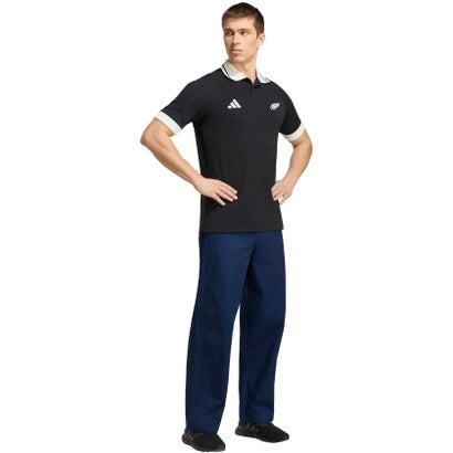 アディダス adidas ニュージーランドラグビー レジャーウェア ポロシャツ  ZR630 （KQ8185 ブラック/オフホワイ）｜詳細画像