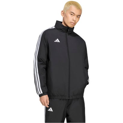 アディダス adidas マストハブ スリーストライプス ルーズフィット 中わた入り フルジップジャケット メンズ 男性 長袖 上着 羽織 （KW3362 レジェンドインク）｜詳細画像